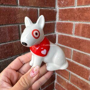 TARGET SPRITZ VALENTINE'S DAY TARGET BULLSEYE DOG FIGURINE 1CT